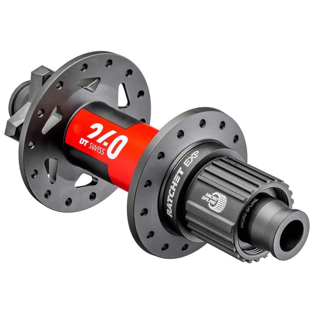 DT SWISS 240 DICUT ハブ24H DT Swiss 240 Disc Brake Hubs (Black/Red) (Centerlock) (Front