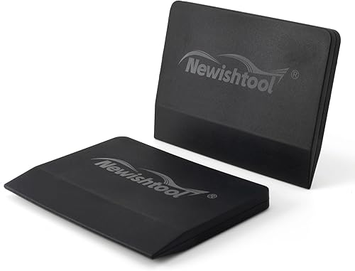 Miniatura 9 de NEWISHTOOL Escobilla de silicona suave, escobilla pequeña para vinilo, 2 piezas de espátula PPF para tintar ventana, rascador de hoja en V para