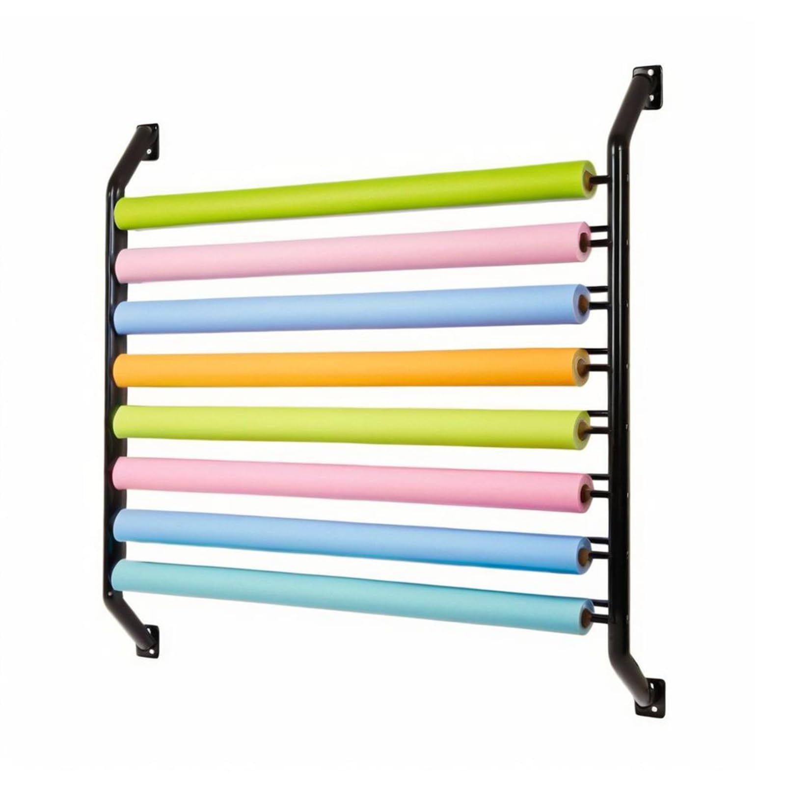 Support mural rouleaux vinyle pour stopper l'encombrement