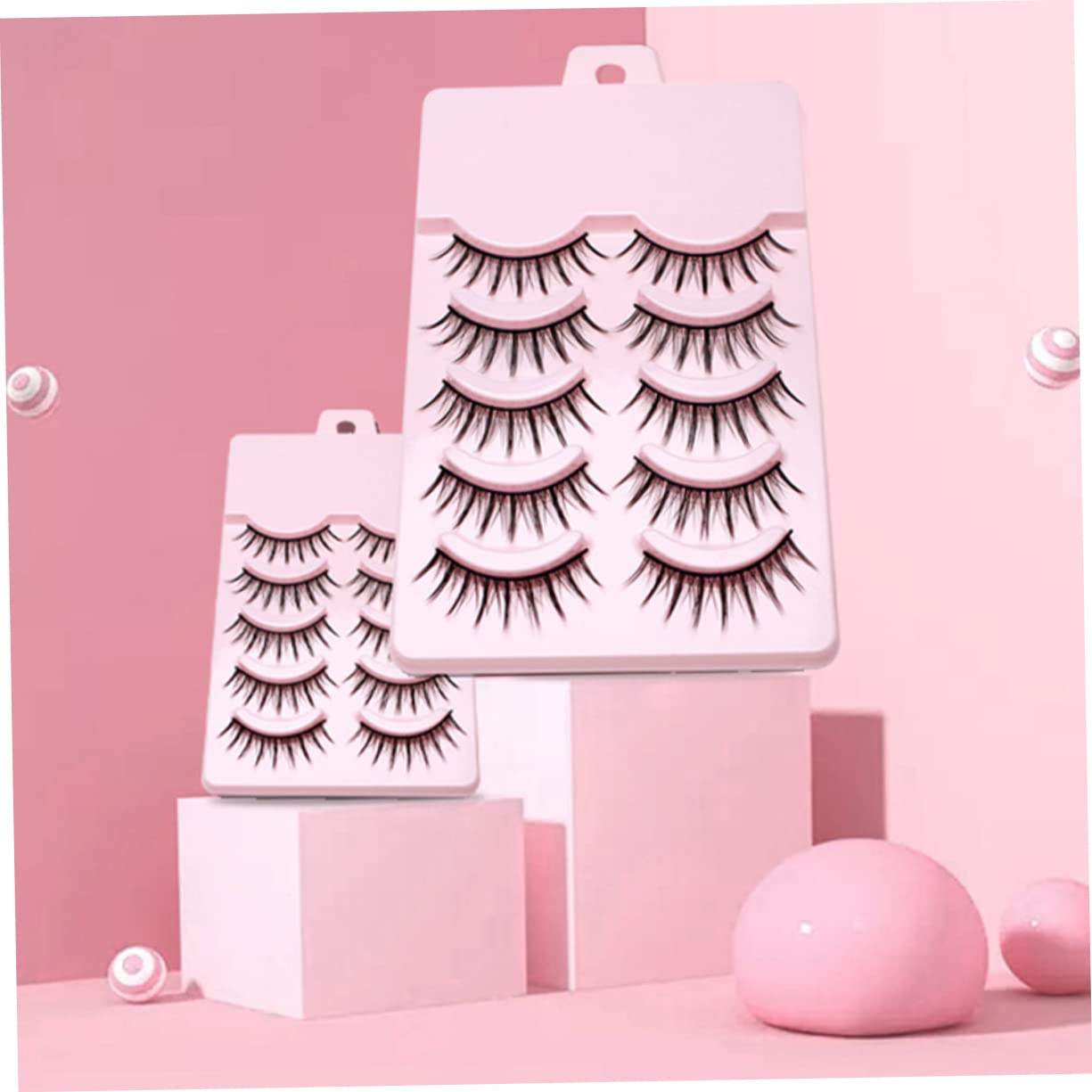 Healeved 5 Set Di Ciglia Finte Per Donna Kit Di Ciglia Finte Soffici Ciglia Singole 10 Paia*5