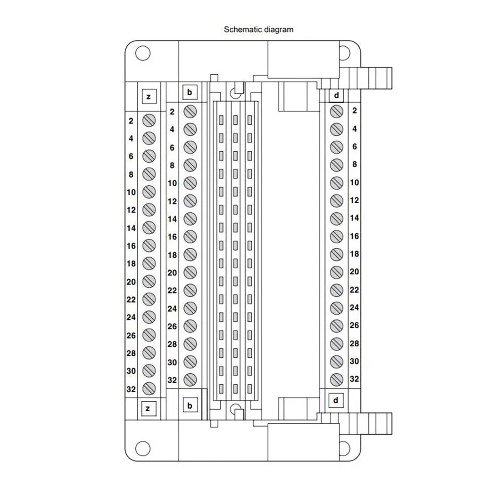 1 Uds Compatible 64/F48-módulo de enchufe Vertical de carril DIN de bloque de tarjeta enchufable