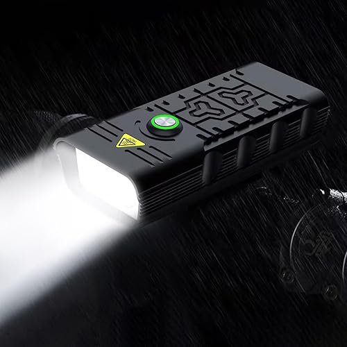 Miniatura 8 de Luces de bicicleta, 17 LED de 4000 lúmenes, luz de bicicleta con 4 modos, 10000 mAh USB recargable luz de bicicleta para bicicleta con pantalla de