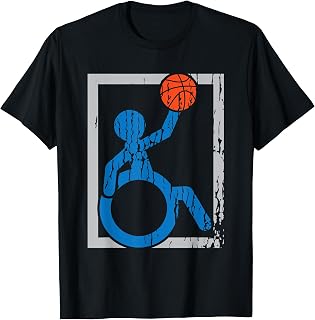 Wheelchair Basketball TShirt: Differently Abled Baller Tee T-Shirt