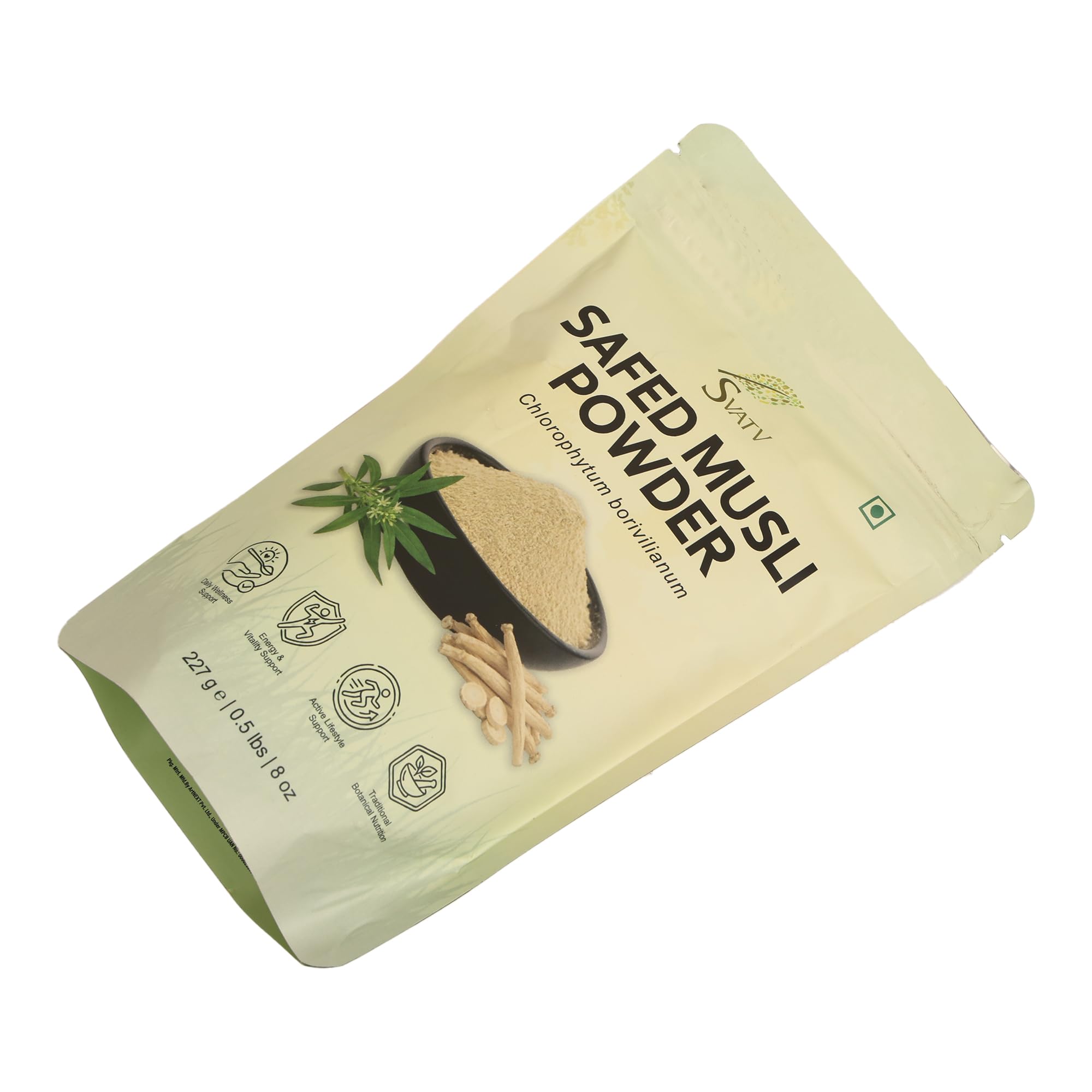 Svatv Safed Musli Powder II Chlorphytum Borivillianum II 227g, 8oz, 0.5lb