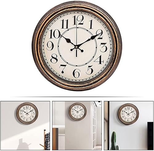 Miniatura 4 de Wall Clock Modern Wall Decorative Clock Decorative Hanging Clock Silent Wall Reloj De Pared Digital Retro Decor Rustic Clock Digital Clock Battery