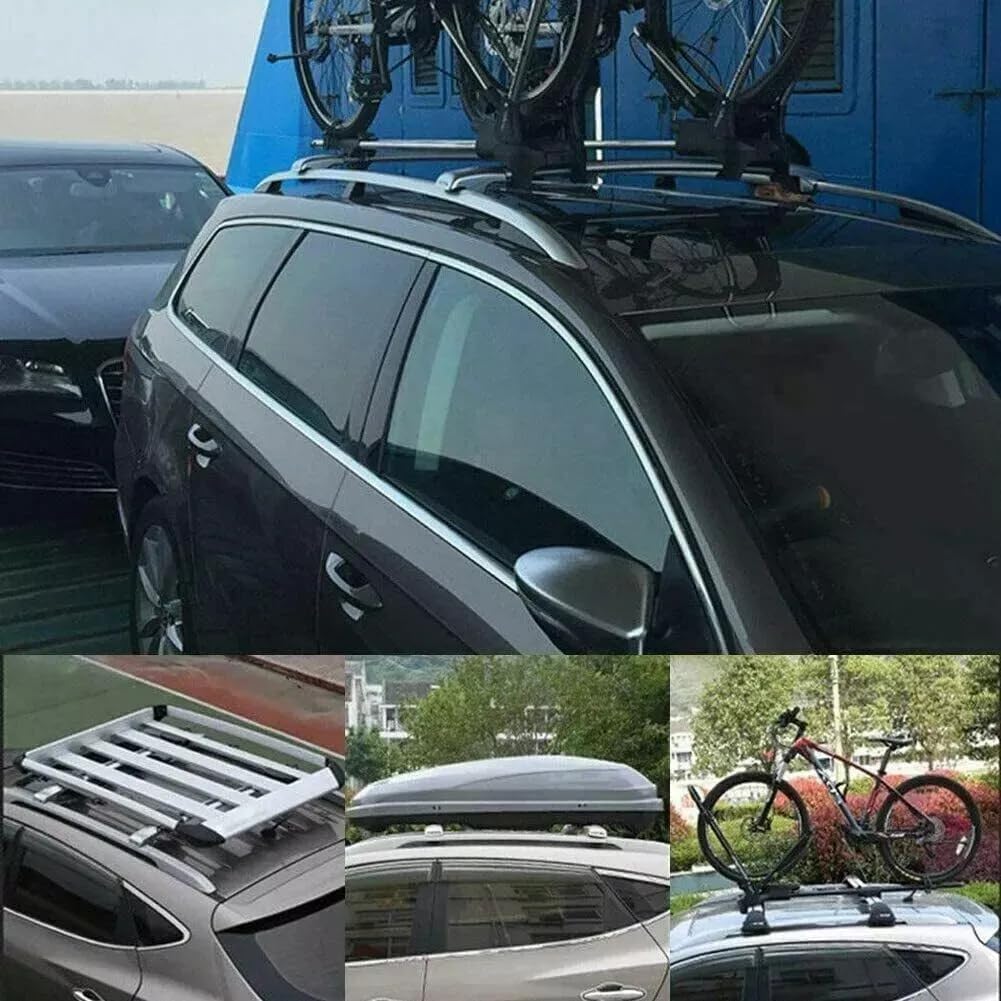 2PCS Black Nerf Bars Top Roof Rack Crossbar Fits for Hyundai Palisade 2026 Cross Bar Roof Rack Black Lockable