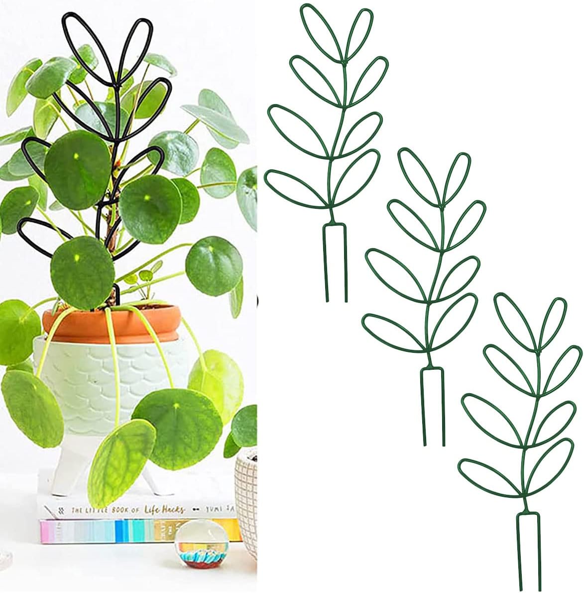 3 Packs Metal Small Garden Trellis for Potted Plants, Mini