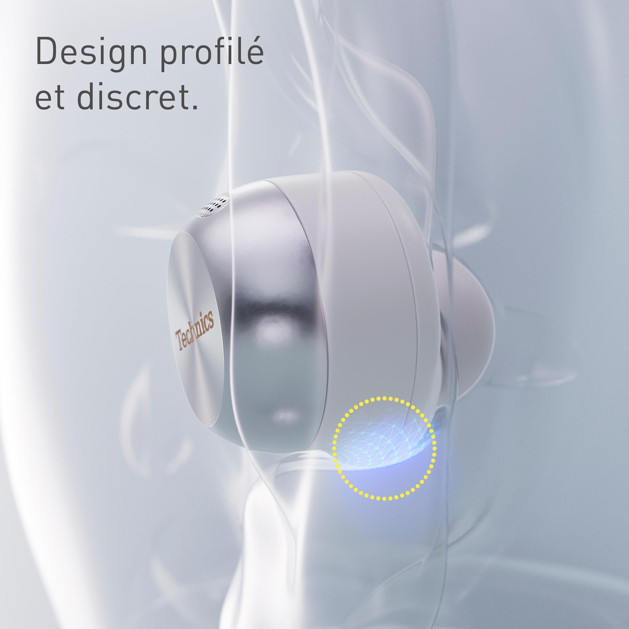 Technics EAH-AZ100E-K Écouteurs sans Fil avec Réducteur de Bruit, Bluetooth Multipoint, Voice Focus AI, Écouteurs Intra-Auriculaire Confortables, Noir
