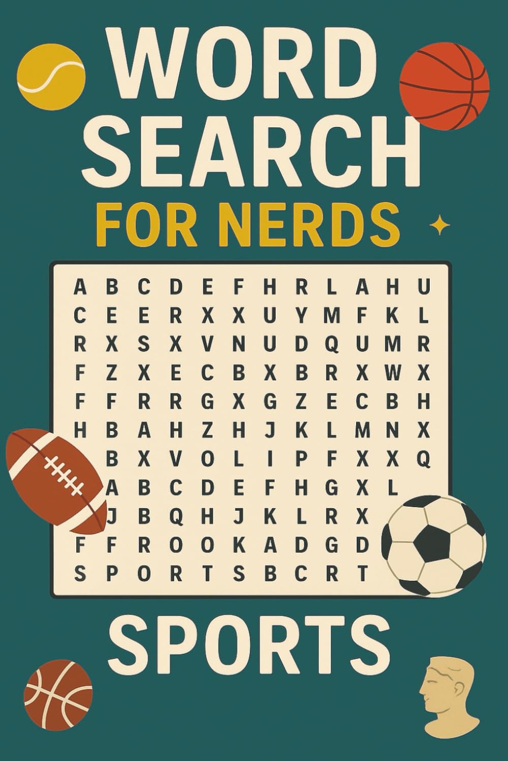 WORD SEARCH FOR NERDS - SPORTS: A Living Puzzle Book for the Naturally Curious! (Word Search For Nerds Series)