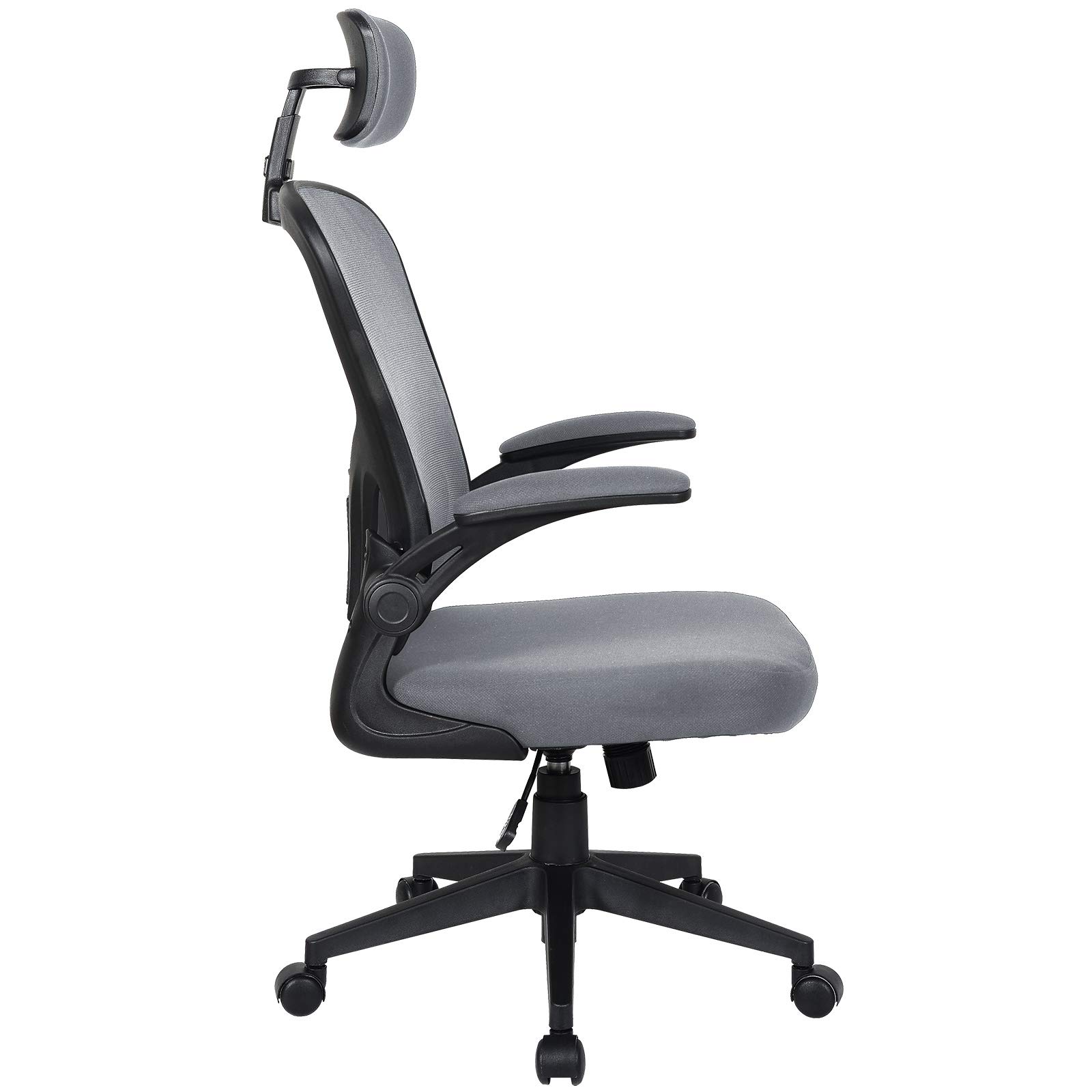 Sedia Da Ufficio Ergonomica In Rete Traspirante Con Supporto Lombare Regolabile E Braccioli 3D - Poggiatesta Regolabile, Funzione Dondolo E Base Zincata - Portata 200 Kg, Colore Nero