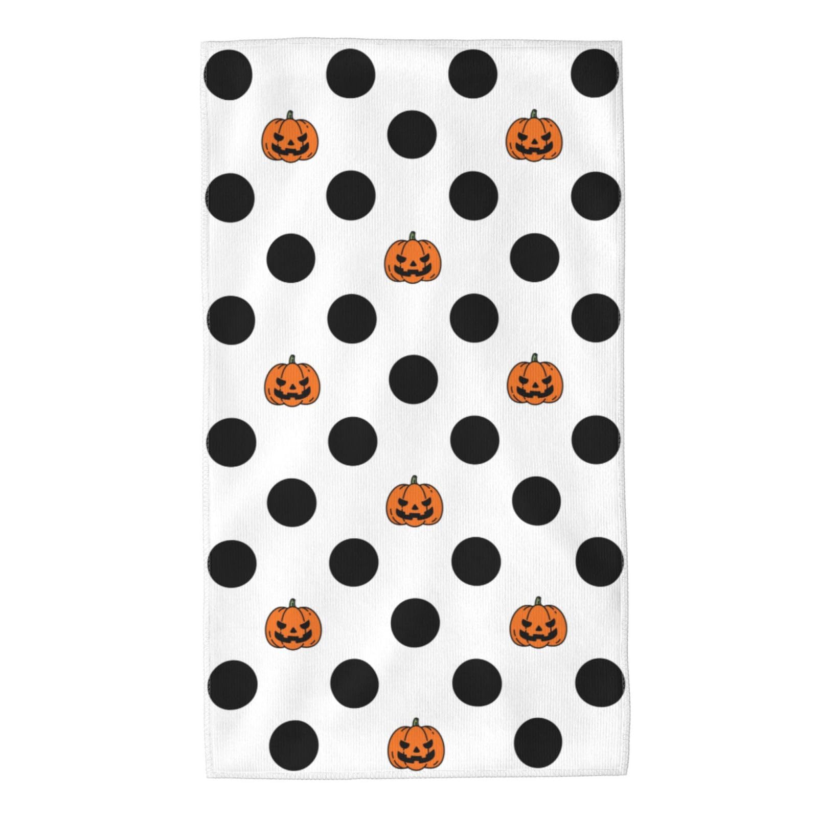 FJQWKLF Pumpkin Halloween Super Soft Hand Towels 27.5x15.7inch Multi-Purpose Skin-Friendly Absorbent Thin Bathroom Towels