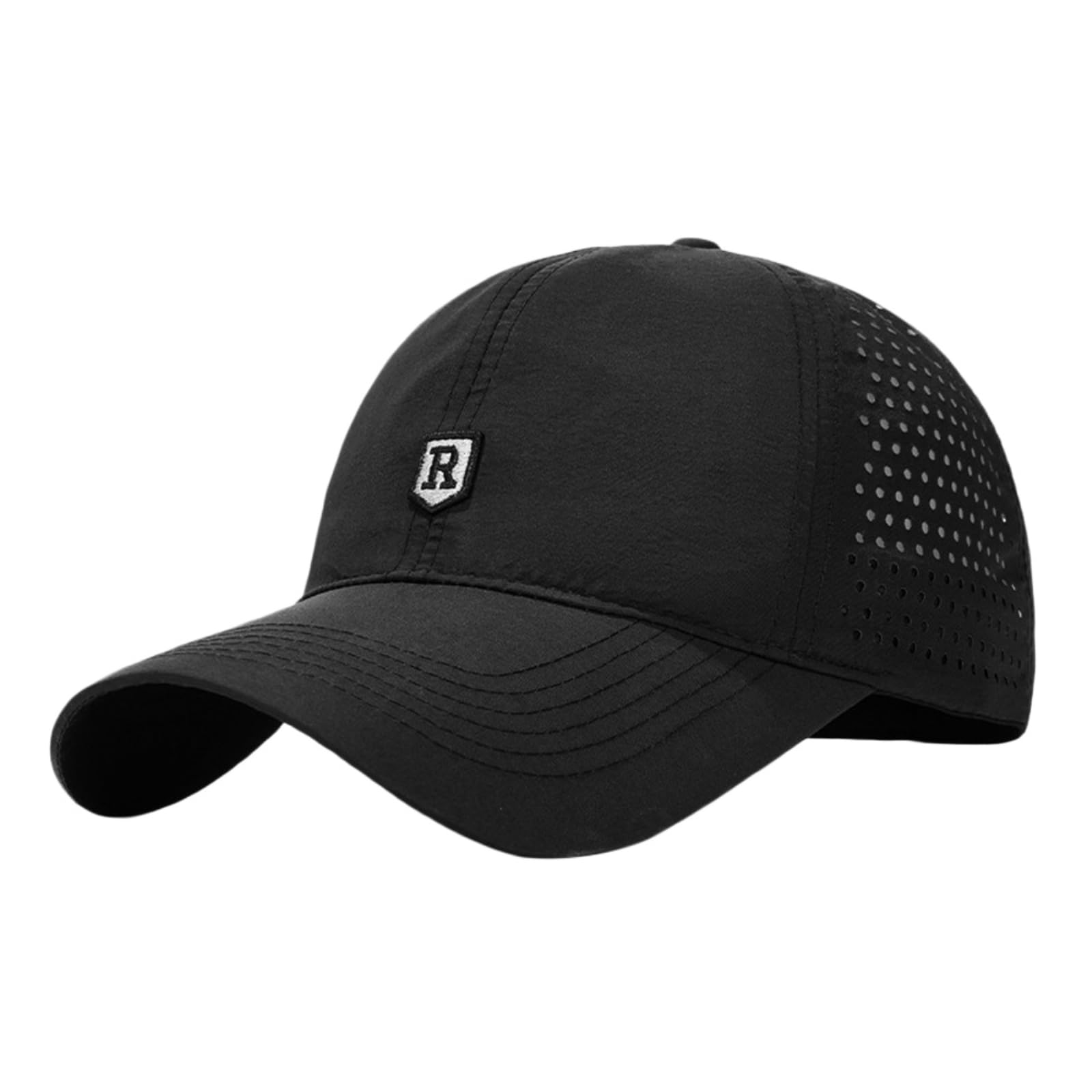 Gorra De Béisbol Seca Rápida Unisex Sombrero Sol Deportes Verano Transpirable-White