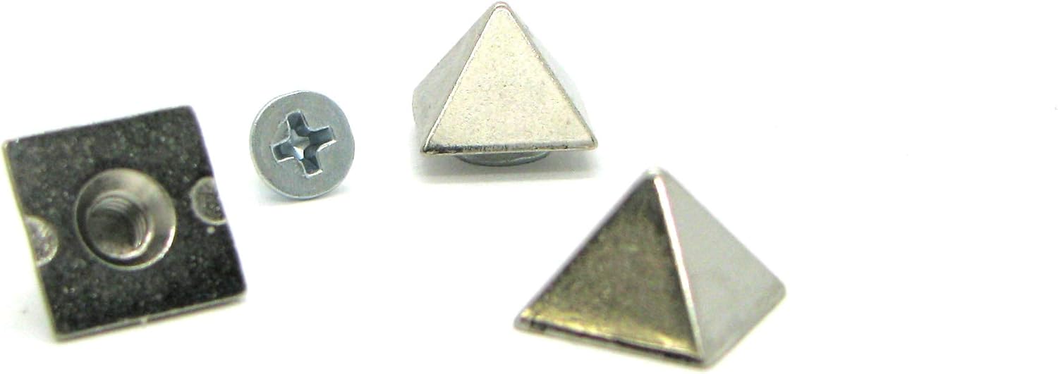 楽天ランキング1位1 /2 " (13 mm) シルバー4-sidedピラミッドスパイク Bag of 20 209-30NZ-20 水に強い