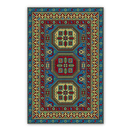 Tapis de cuisine en vinyle BirdsEcho lavable antitache lino 60x80