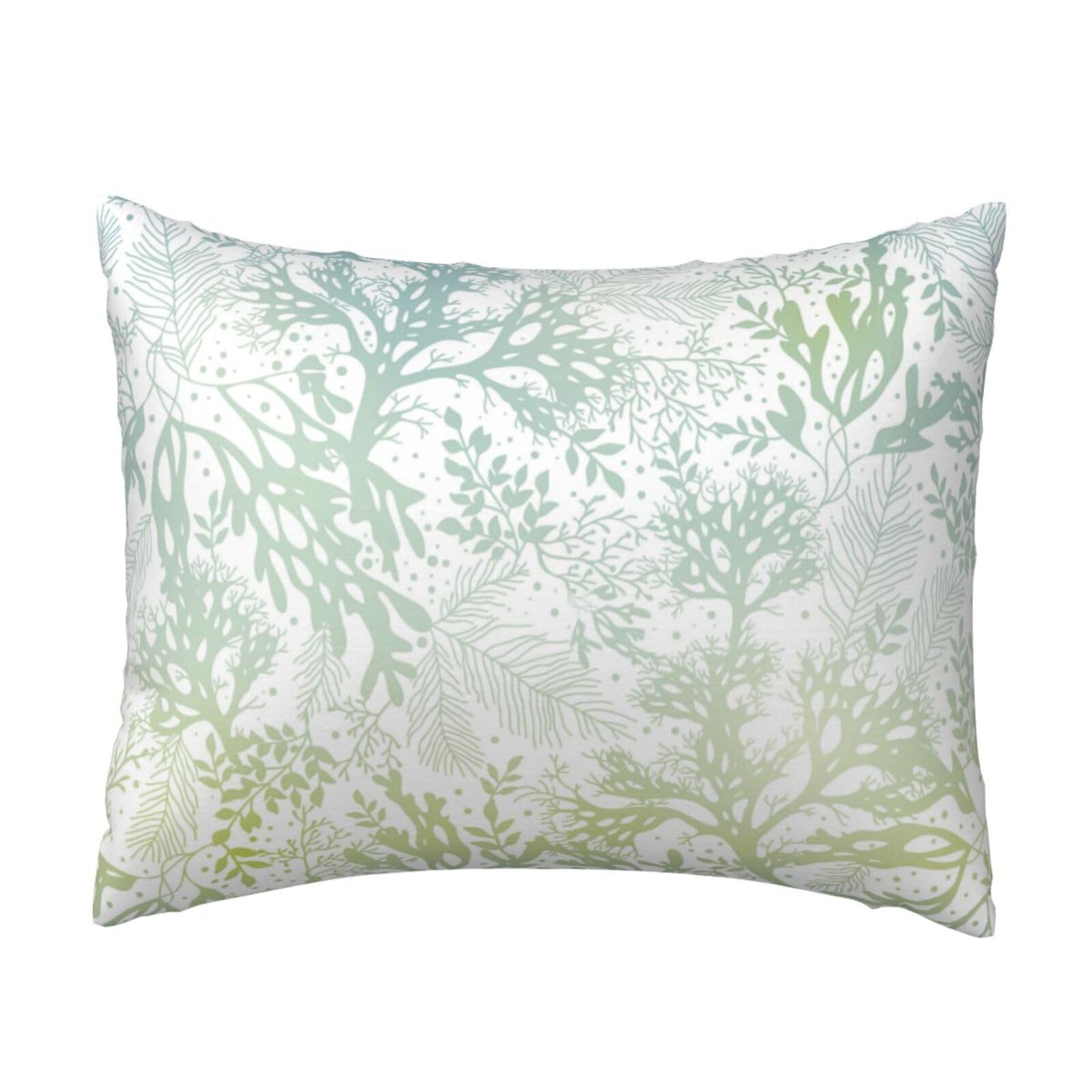 GSGCSBYMLG Green Sea Blue Seaweed printed Pillow Case 20x26in Cushion Cover