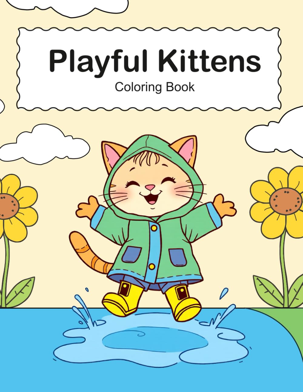 Playful Kittens Coloring Book