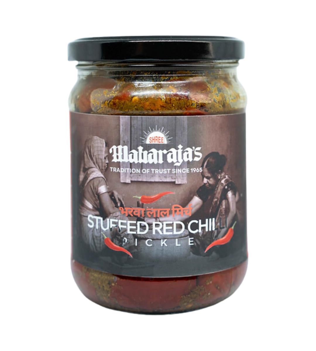 Shree Maharajas Red Chilli Pickle,Banarasi bharwa Lal mirch achar in glass jar (500 grams) (B0CQM8TMTW) Amazon Price History, Amazon Price Tracker