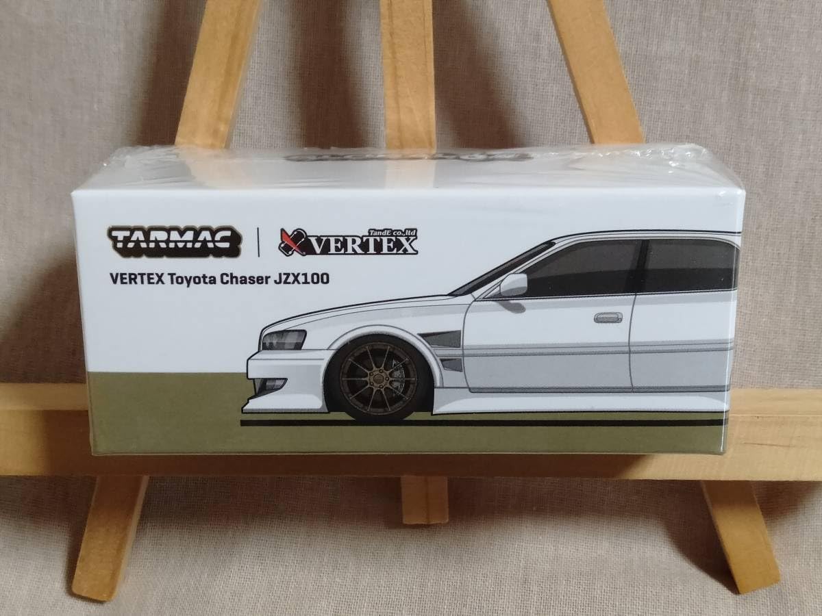 Amazon | □未□ TARMAC WORKS 1/64 VERTEX チェイサー 白 JZX100 ①