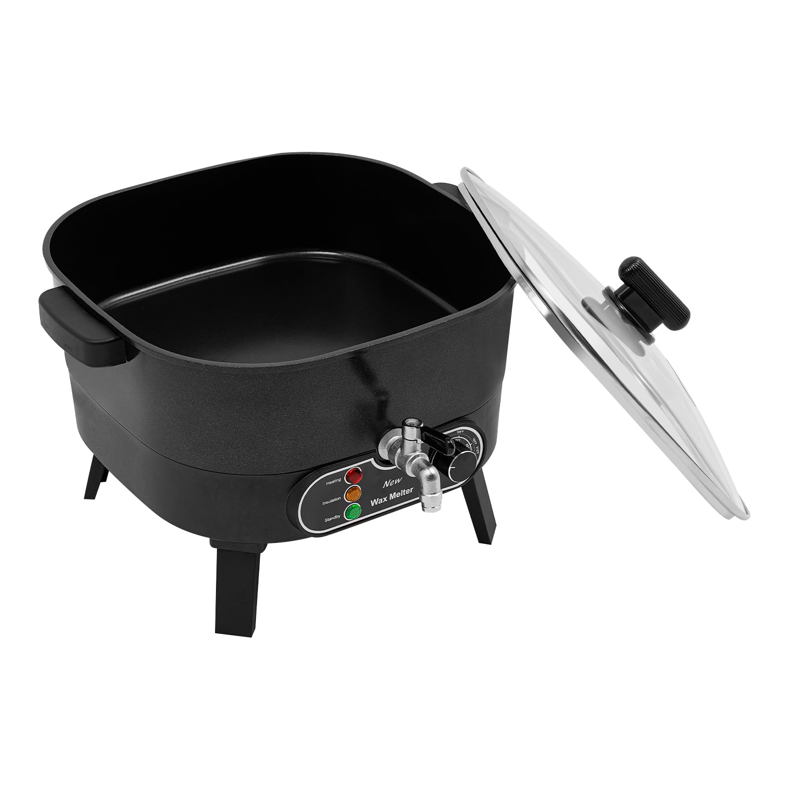 Juego de velas ajustables para fundir la cera, calentador de cera, calentador de cera, olla de fusión, olla de cera para fundir, control preciso para diferentes tipos de cera