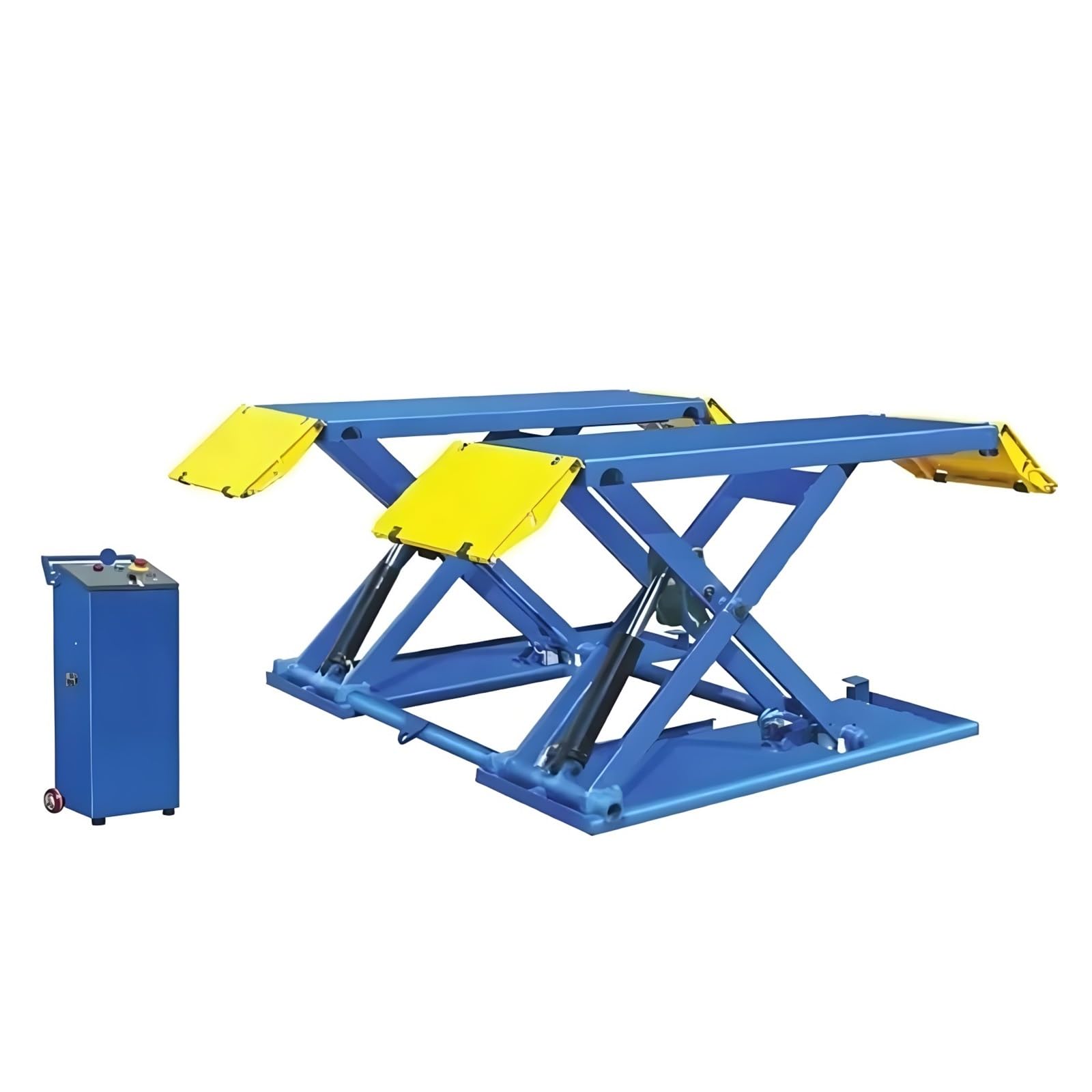 OZTSR 1.2M 3-Ton Capacity Mobile Car Jack -Scissor Lifter Double Cylinder and Hydraulic Car Lift, Car Accessories, Floor Jack, Car Ramps for Oil Changes, Scissor Jack, Car Lifts for Home Garage