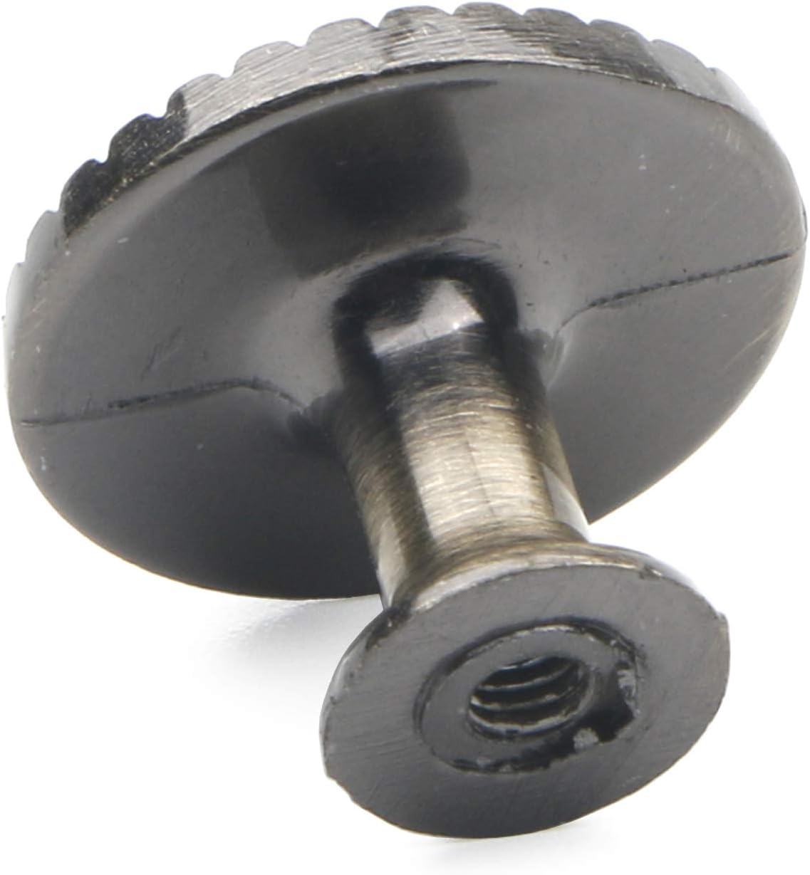 Pxyelec Pack of 6 Vintage Circular Cabinet Door Knob Pastoral Kitchen Drawer Pull Cupboard Bathroom Handle Cabinet Hardware Single Hole - Image 4