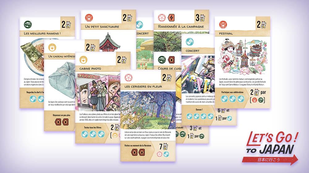 Don't Panic Games | Let's Go ! to Japan | Jeu de société | À partir de 10 Ans | 1 à 4 Joueurs | 45 Minutes | Version Française