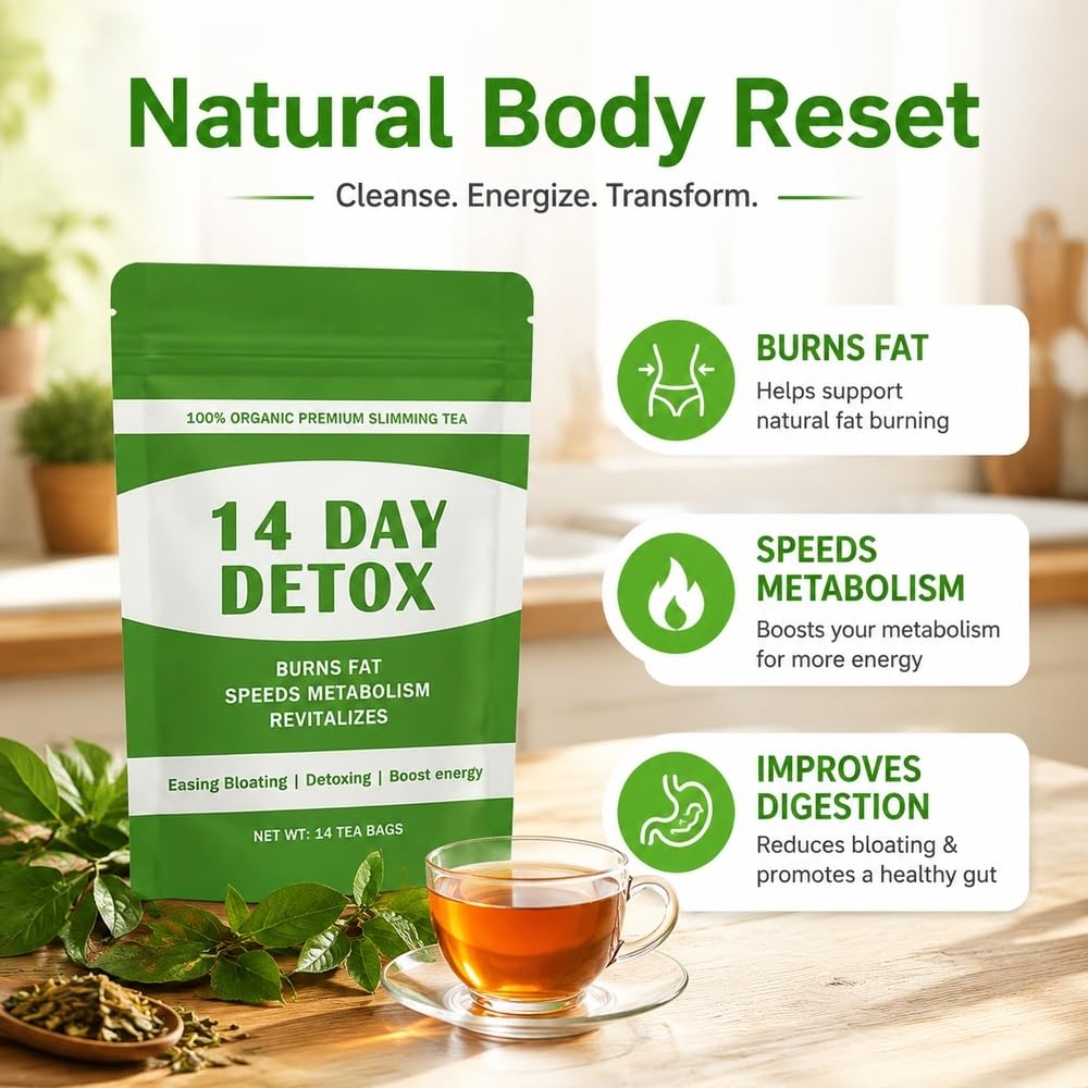Organiczna herbata ziołowa na 14 dni. Delikatny napój Wellness