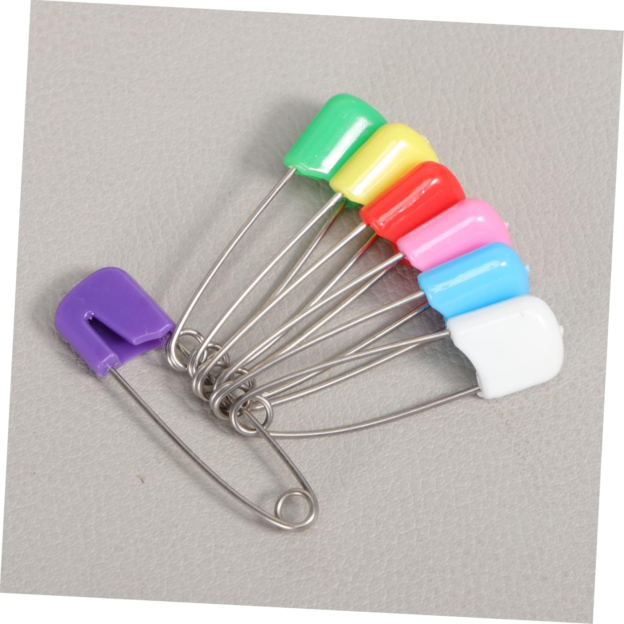 100pcs Baby Safety Pins Set Small Colorful Cartoon Diaper Pins for Infants Secure Locking Fasteners for Clothes and Towel Essential Nursing Accessories