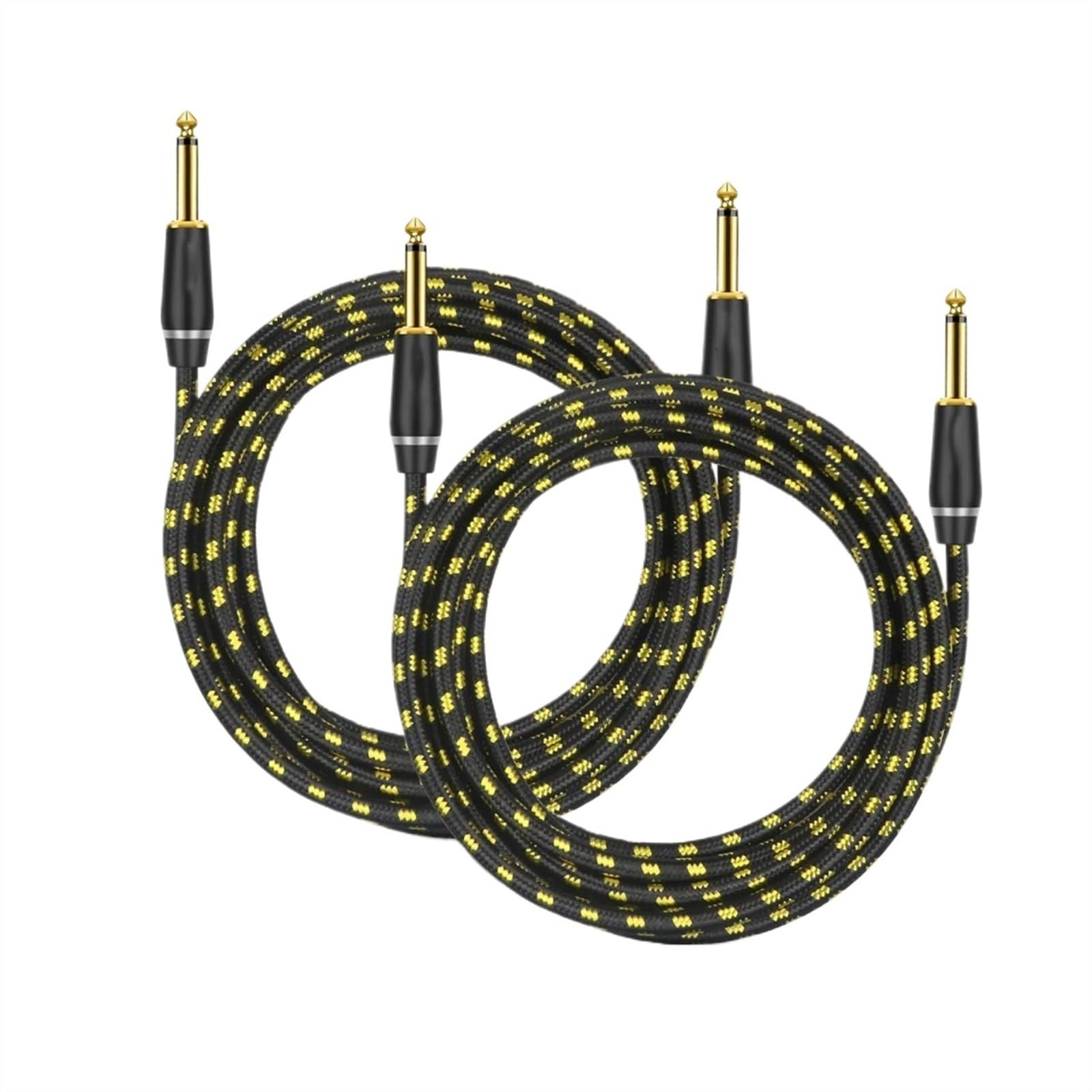 Kabel Gitarowy 6,5 Mm Przewód Wzmacniacza 1/4 Cala Do 1/4 Cala Kabel Do Basu Klawiatura Mikser Wzmacniacz Głośnik I Więcej(Pack of 2,5m)