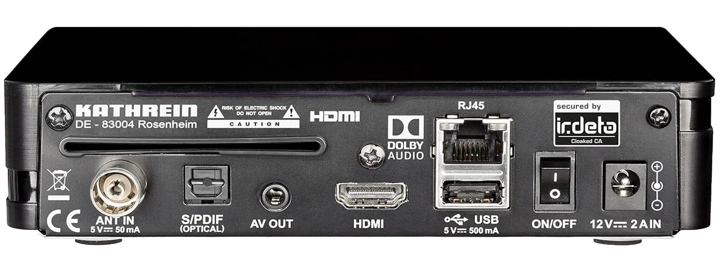 Kathrein DVB-T2-HD Receiver UFT 930 sw mit freenet TV | Für frei empfangbare Sender und die Programme von freenet TV, HD, HbbTV
