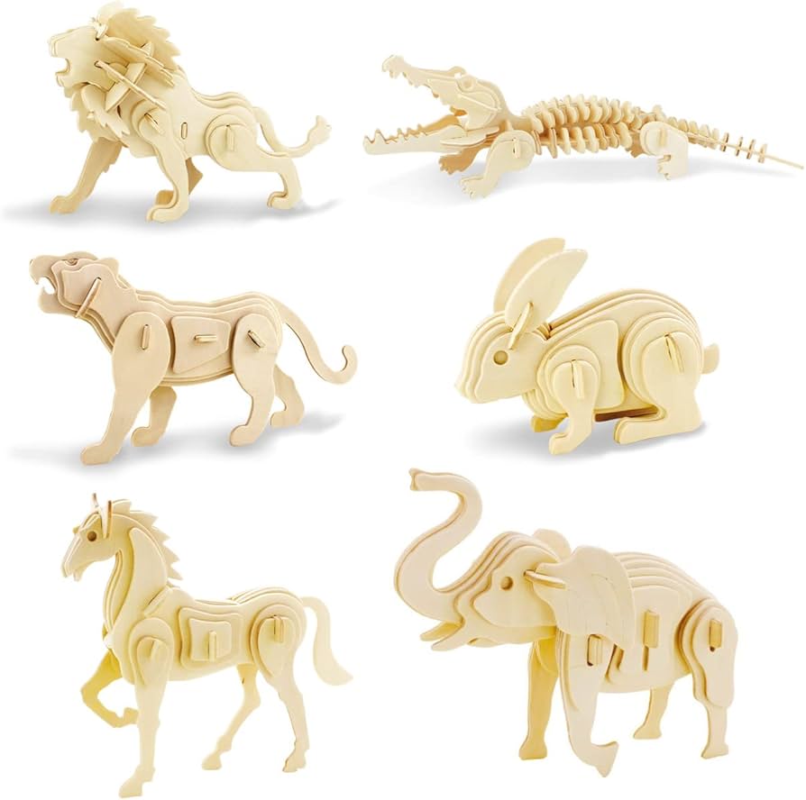 DROOPY/ドルーピー 手作り組み木 ハンドメイド 木製立体パズル ロゴ