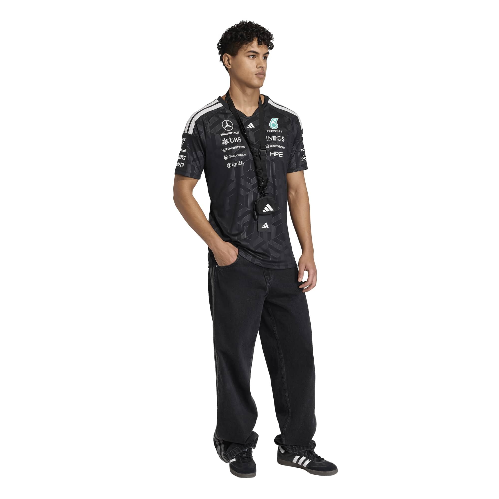 Adidas Mercedes - Amg Petronas Formula 1 Team Driver Jersey Polo Shirt Uomo