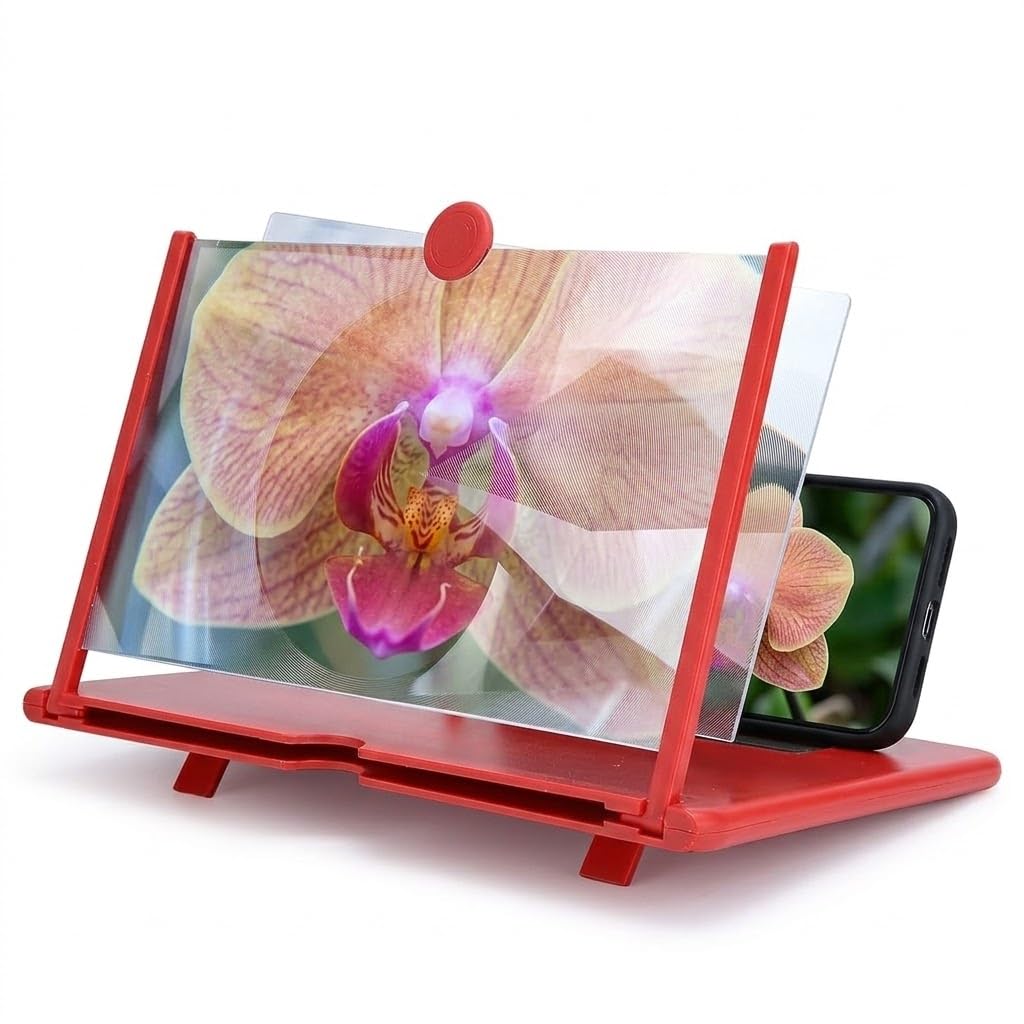 Drumstone 8 Inch 3D HD Mobile Screen Magnifier Foldable Phone Stand Video Amplifier Eye Protection Anti Glare Portable Screen Enlarger for Movies-(𝐒𝐩𝐞𝐜𝐢𝐚𝐥 𝟏𝟓 𝐘𝐞𝐚𝐫𝐬 𝐖𝐚𝐫𝐫𝐚𝐧𝐭𝐲)-picture-14