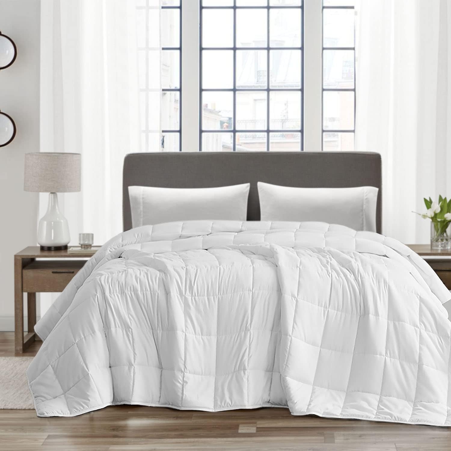 Joyching Weighted Blanket for Adult Single Size 10lb White