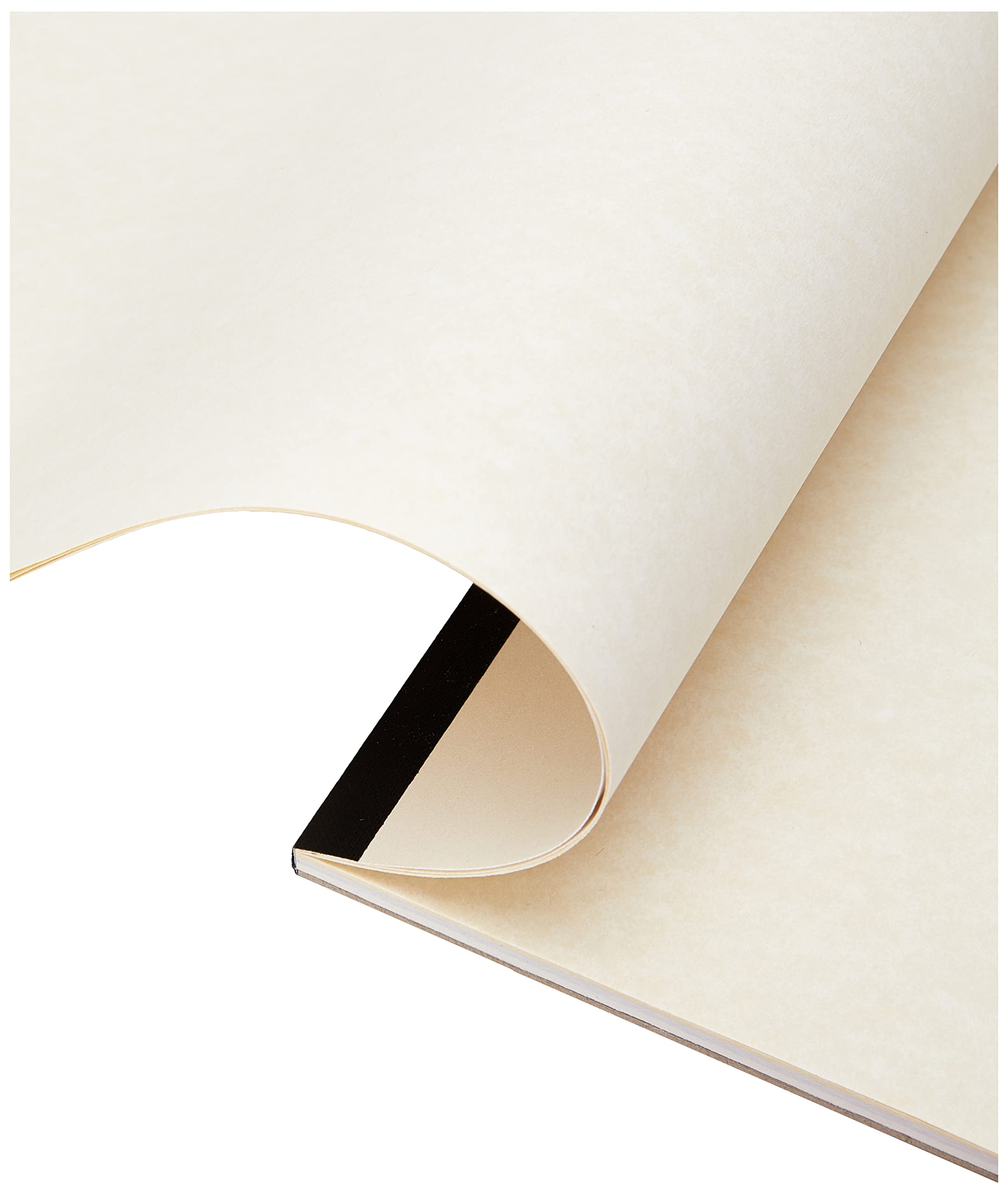 Daler Rowney Bloc de papier parchemin texturé 90 g/m² A3 collé 1 face avec 30 feuilles, 3 couleurs assorties, idéal pour les artistes professionnels