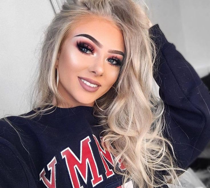 Image of Ash Blonde Wig Body Wave Lace Front Wig 22 Inch Human Hair Wig 180% Density | 13X4 UHD Realistic Lace Front Wigs Ash Blonde Wig Breathable Platinum Blonde Wig Ash Blonde Glueless Pre Cut Wigs for Women