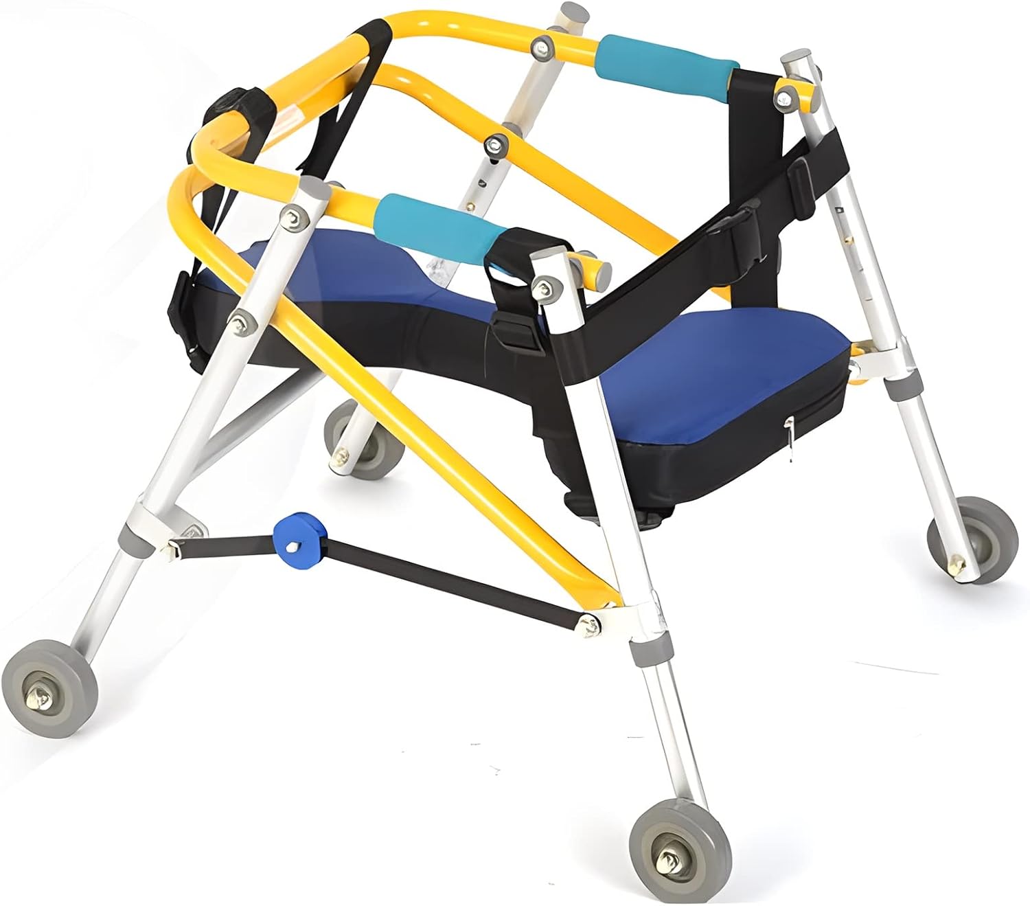 脳性麻痺や障害を持つ子供のためのローリングウォーカー、リハビリテーション歩行と下肢トレーニングとバランストレーニングのための頑丈な歩