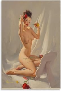 American Artist GIL ELVGREN Vintage Pin-up Girls Perfection Posters for Room Aesthetic Canvas Painting Posters And Prints Wall Art Pictures for Living Room Bedroom Decor 08x12inch(20x30cm) Unframe-st