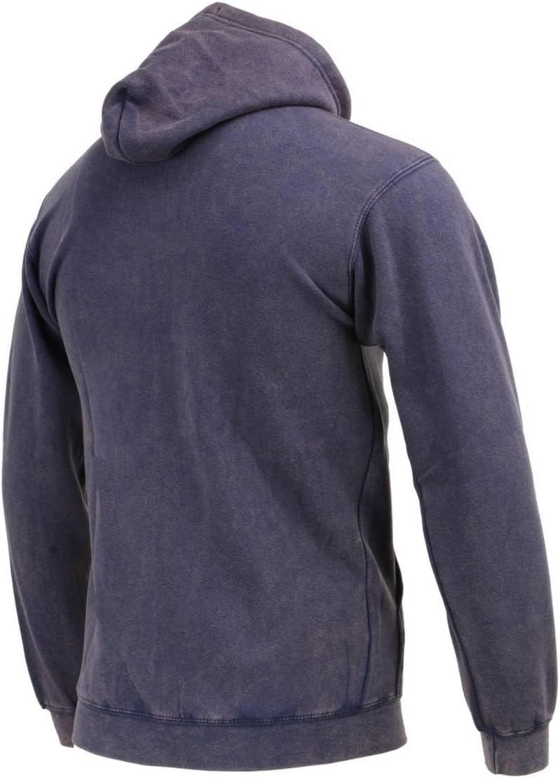 Milwaukee Leather MNG11687 Men's Orange High-Visibility Zipper Front Premium Cotton Hoodie