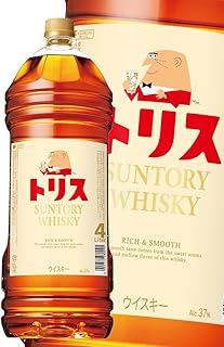 サントリー トリスウイスキー 4リットル×1本 | お酒 酒 原酒 ウィスキー SUNTORY ハイボール ロック 水割り 家飲み 宅飲み パーティー 宴会 大容量 4L