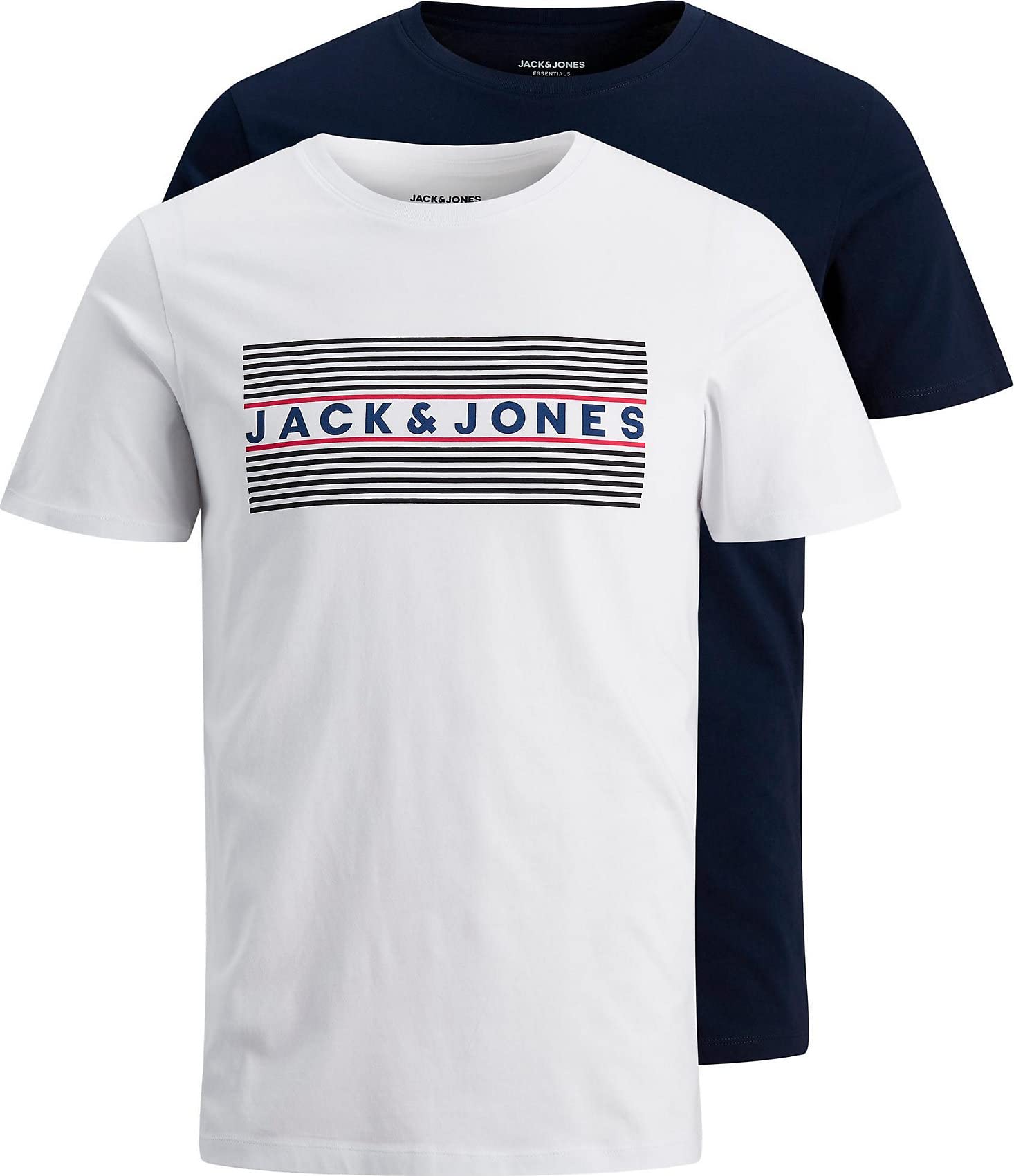 JACK&JONES JUNIORBoy's Jjecorp Logo Tee Ss Crew Ne 2pk Noos Jnr T-Shirt
