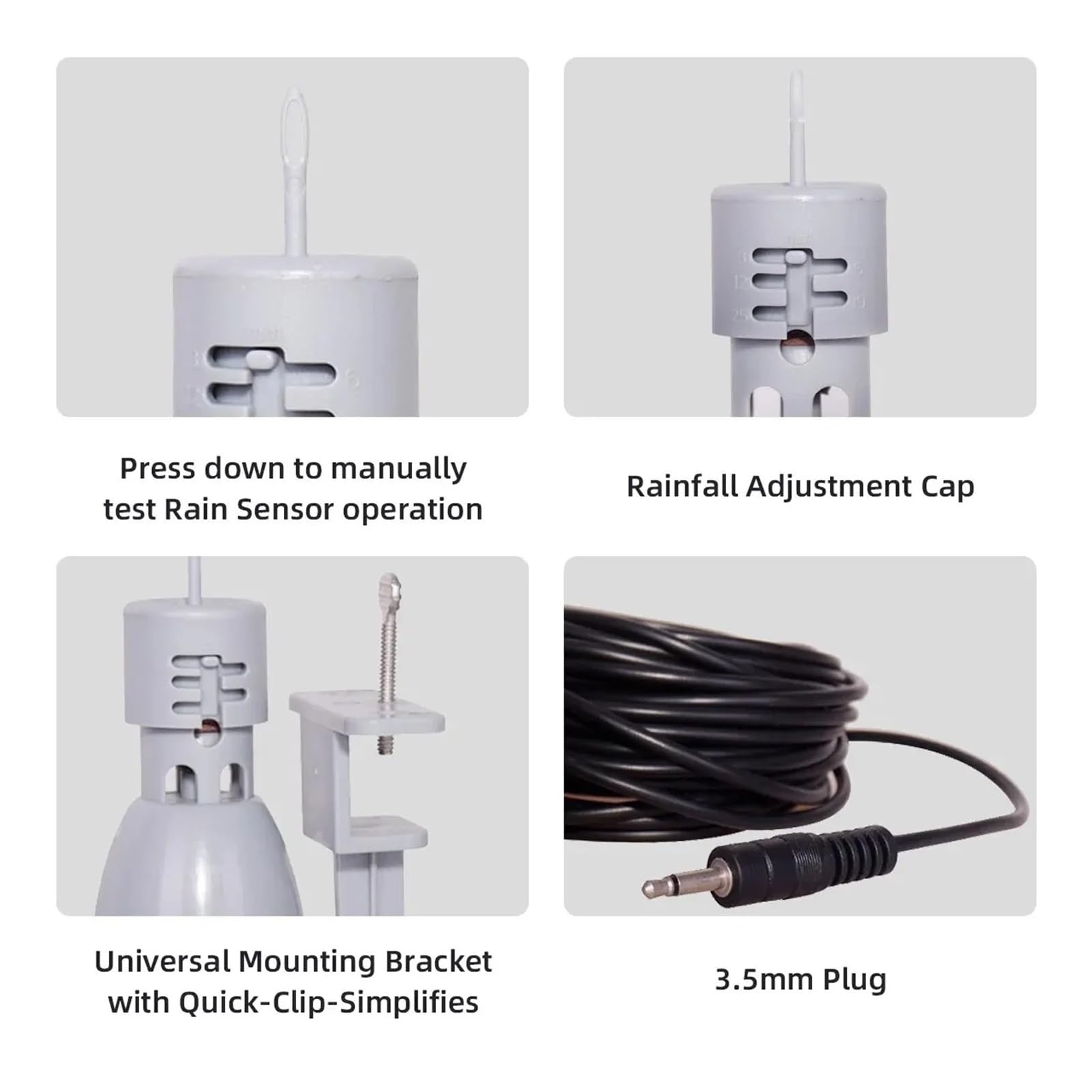 MIFANI Il Mini sensore Pioggia del Timer for l'irrigazione del Giardino interrompe automaticamente Il Sistema di irrigazione for l'irrigazione Domestica del Timer dell'Acqua del Giardino