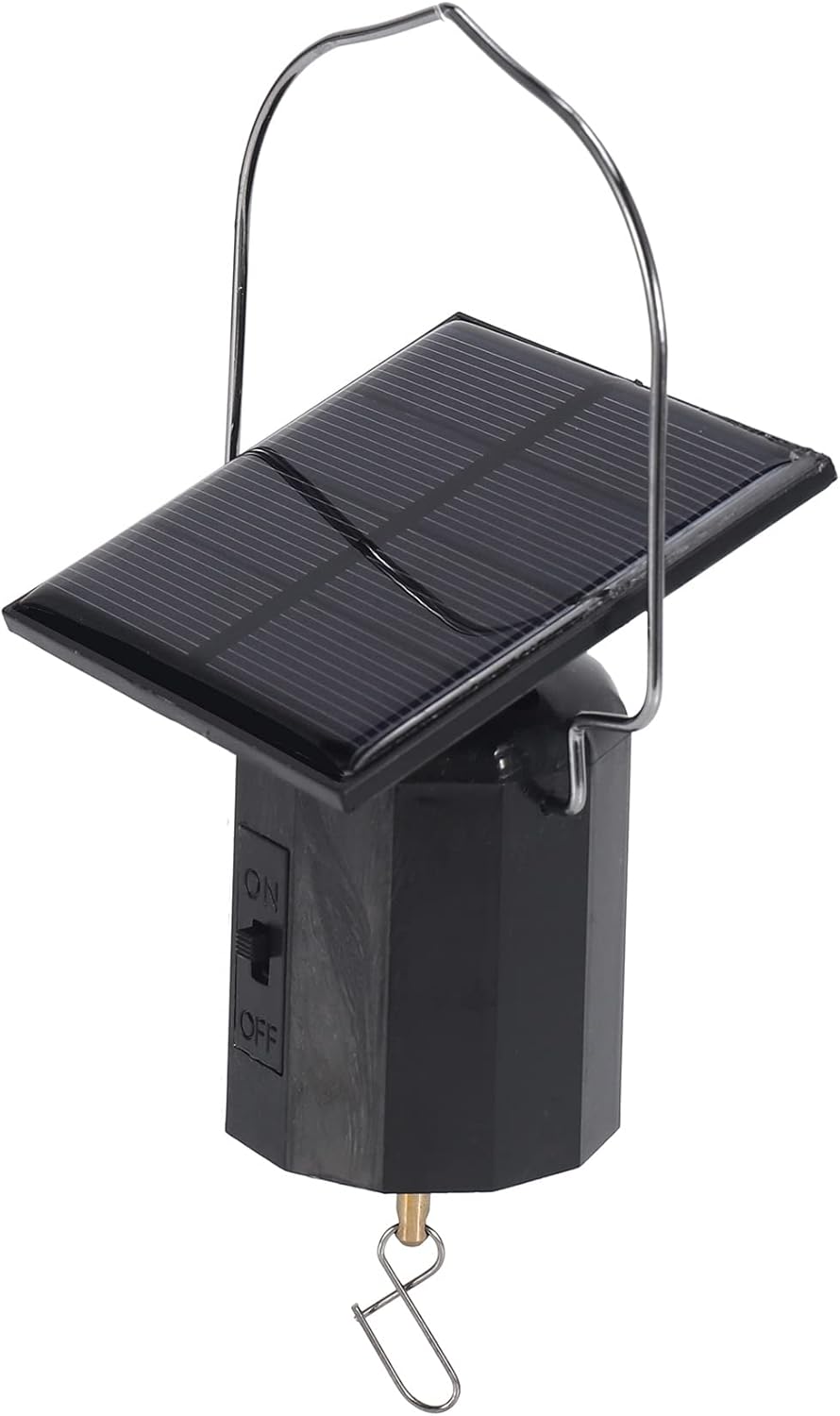 Wind Spinner Motor Solar Hanging Display Motor Rotating Solar Energy Wind Spinner Motor Rotatable Hook for Wind Chimes