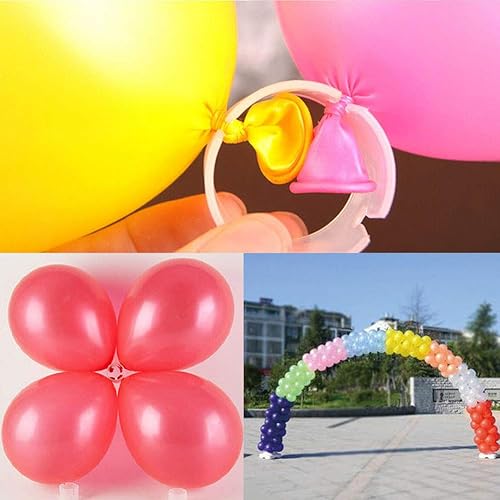 Miniatura 3 de 100 clips para anillos de globo, carpeta de arco de globos, prácticos clips de hebilla para globos accesorios para fiestas, bodas, cumpleaños y