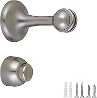 Vista 15 de Paquete de 10 topes de puerta de resorte de latón pulido, tapón de puerta flexible con punta de goma - Tope de puerta de resorte - Design House