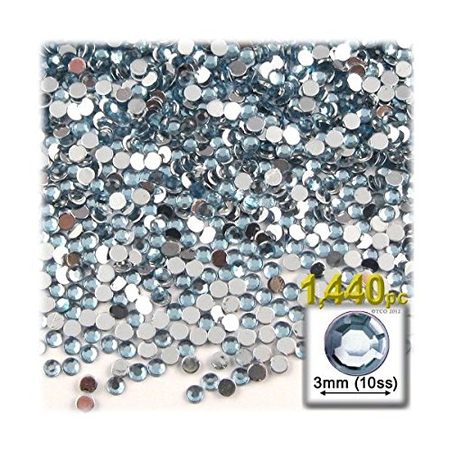 1440Pc Rhinestones Round 3Mm - 10Ss Flatback Golden Yellow #TOP2