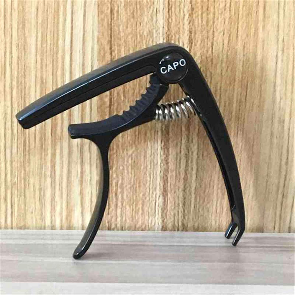 Capotasto per Chitarra Accessori per Chitarra Capotasto per Chitarra Usato per Capotasto per Chitarra Folk ed Elettrica per Trasposizione Facile (Color : Black, Size : One Size) (Black One Size)