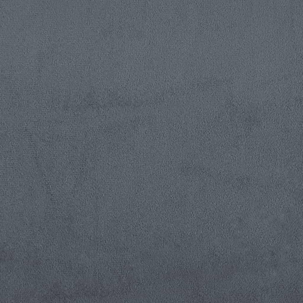 Juego de 3 sofás de terciopelo gris oscuro 92/152/212 cm moderno salón con estructura de metal contrachapado de madera contrachapada, sillón reclinable de 2 plazas, 3 plazas, mini sofá para