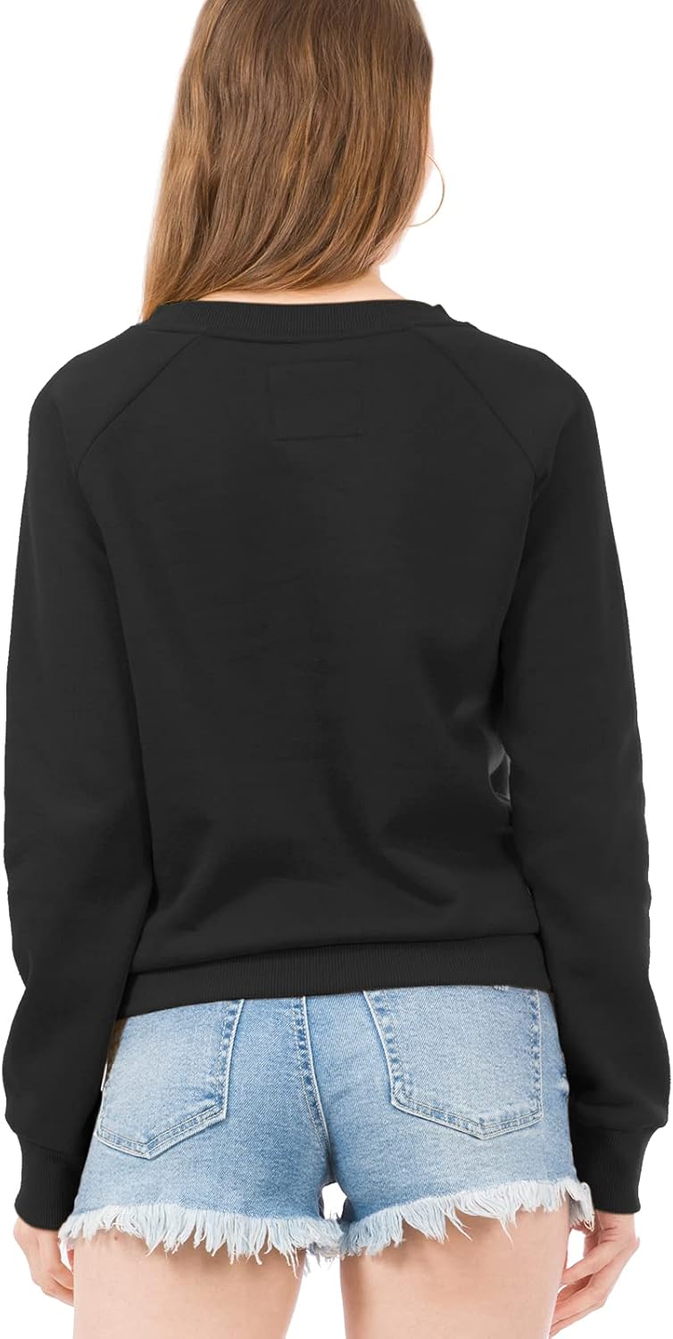 Design by Olivia Women's Basic Soft & Comfortable Pullover Fleece Crewneck Sweatshirt Fall Outfits - Image 3