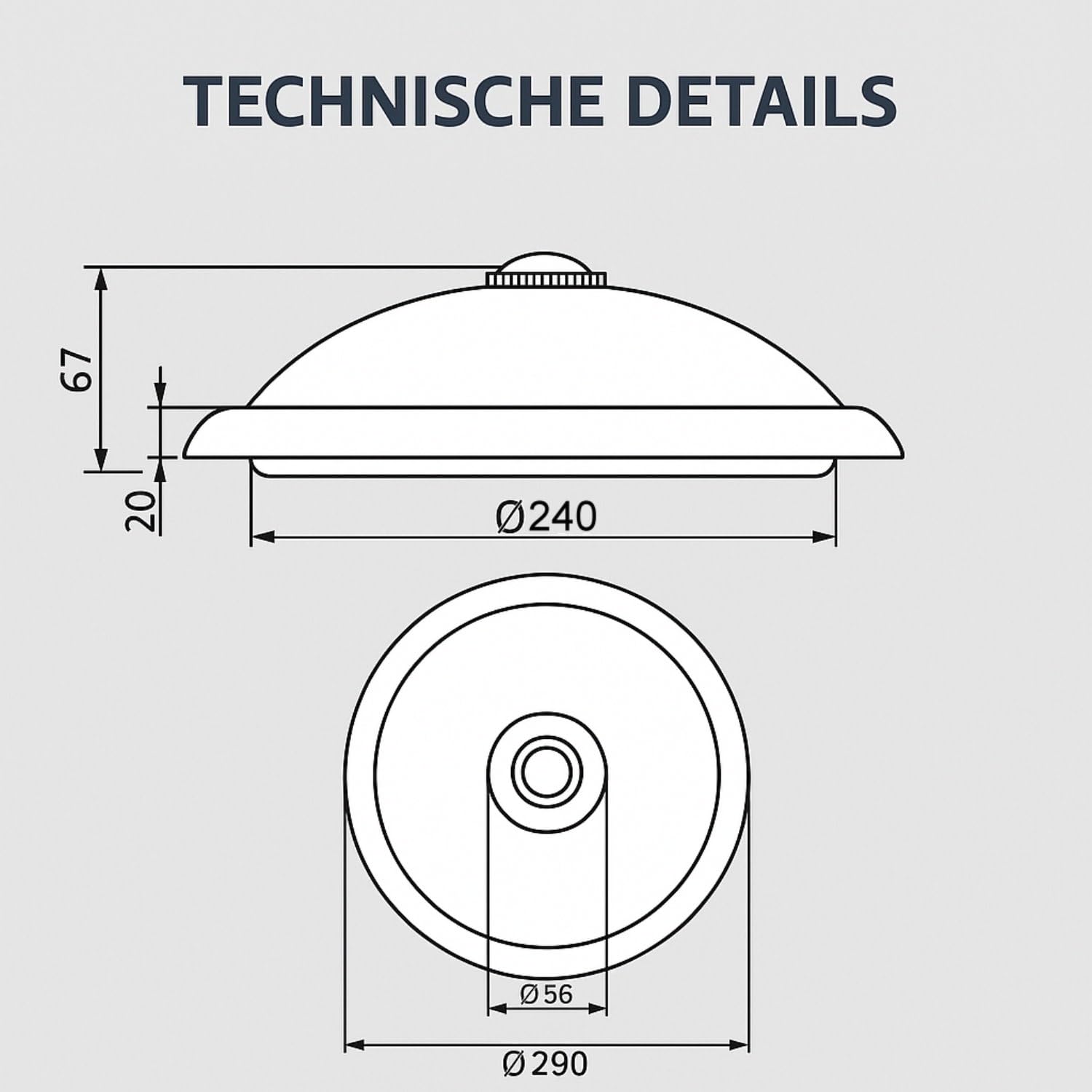 HAVA LED Deckenleuchte 12W, Bewegungsmelder, Akku Notfallfunktion, tagesweiß 4000K